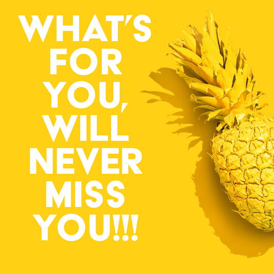 Whats for You, Will Never Miss You!! - Moonstone Energy