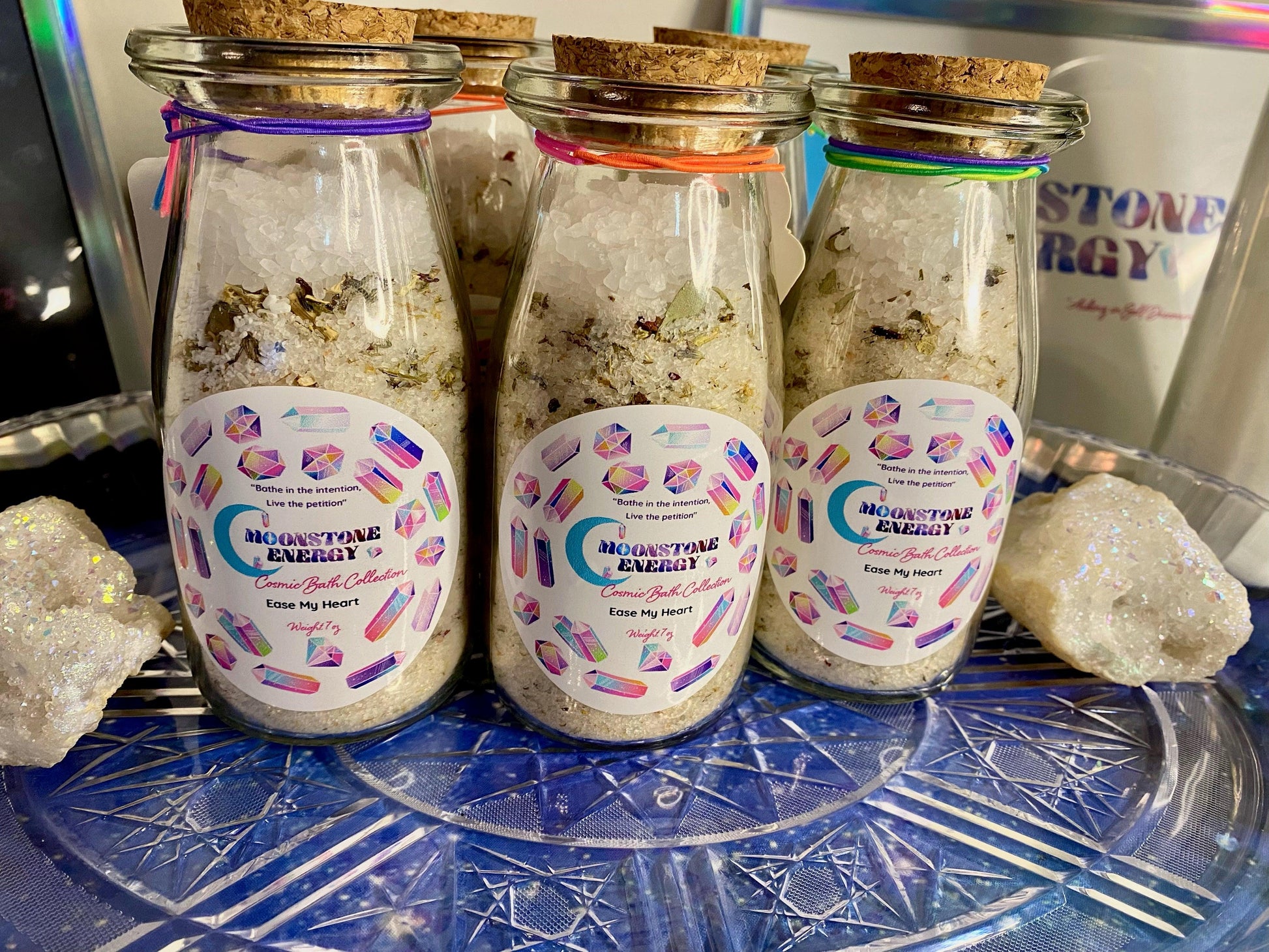 Ease My Heart Bath Salts - Moonstone Energy 