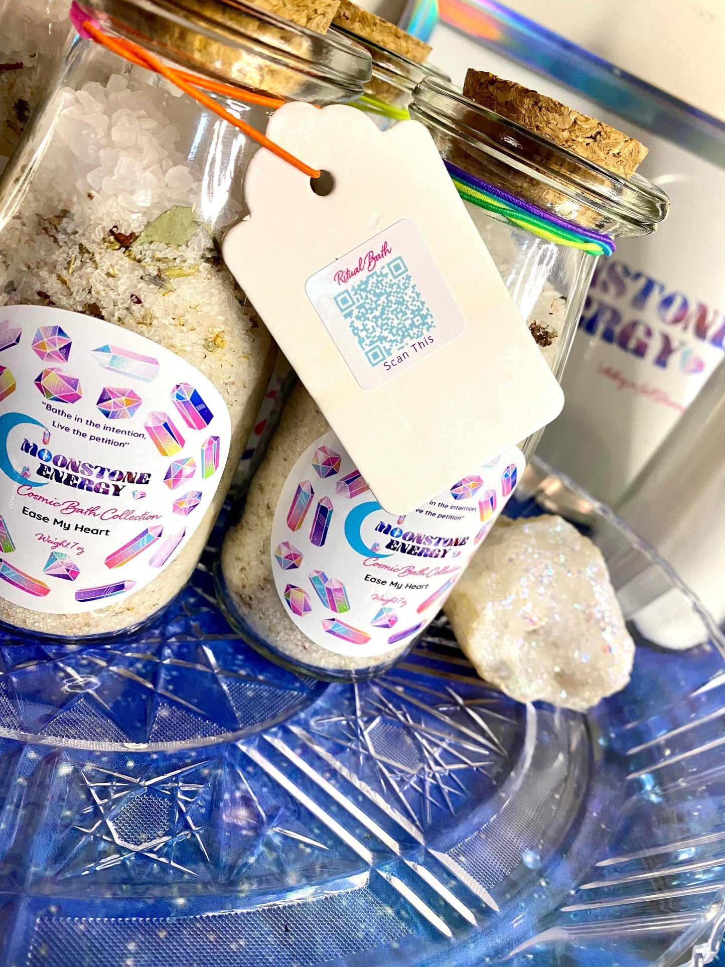 Ease My Heart Bath Salts - Moonstone Energy 