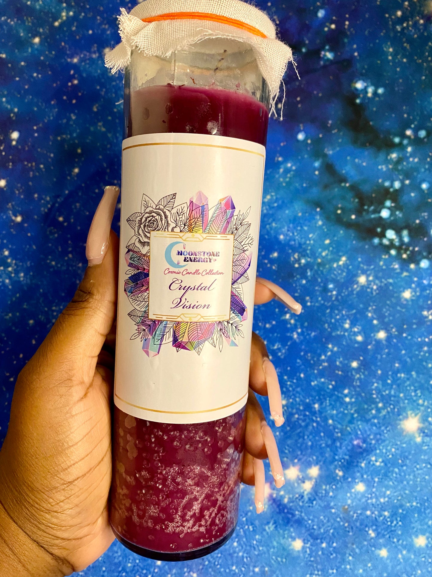 Crystal Vision Candle - Moonstone Energy 