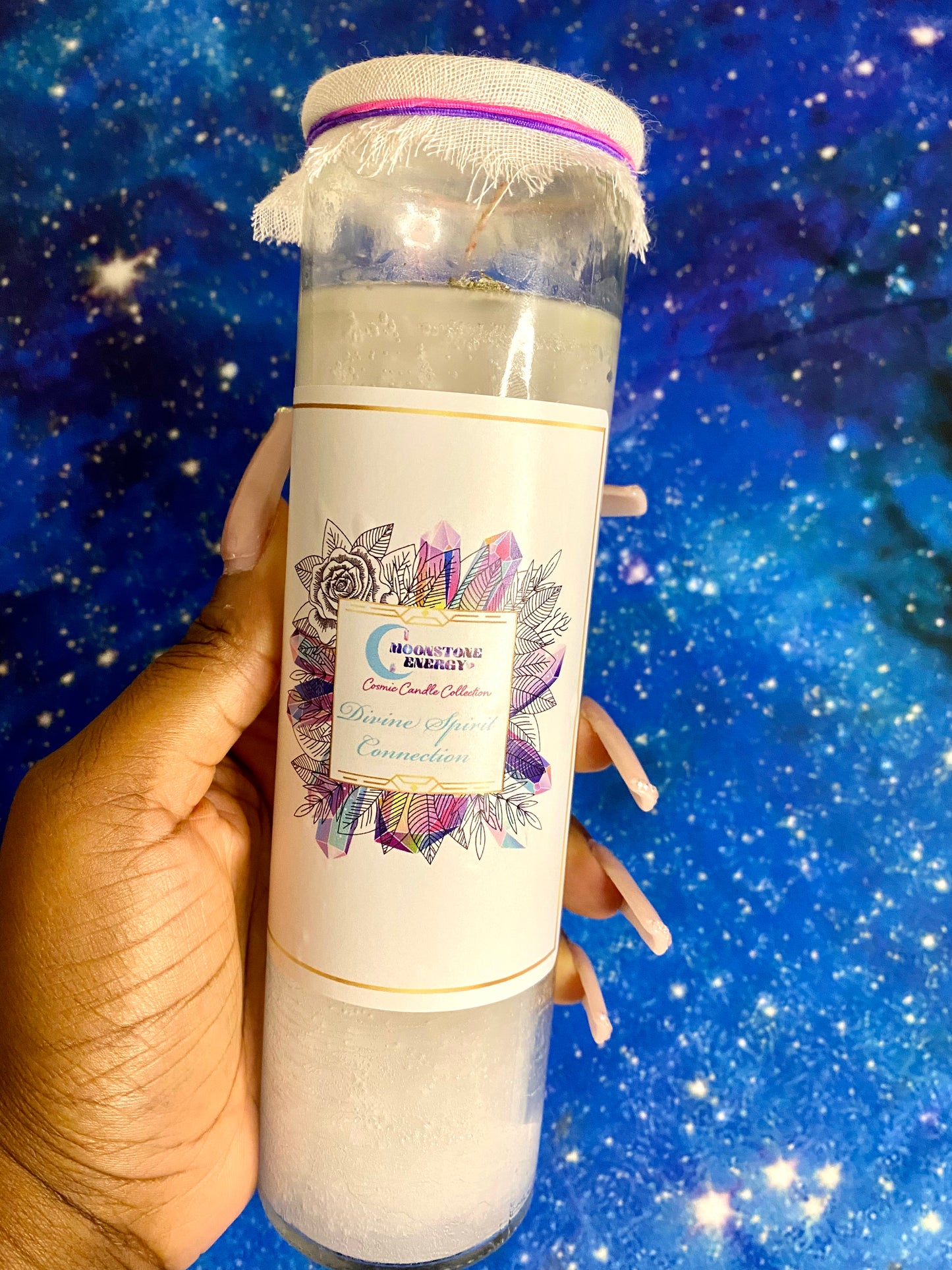 Divine Spirit Connection Candle - Moonstone Energy 