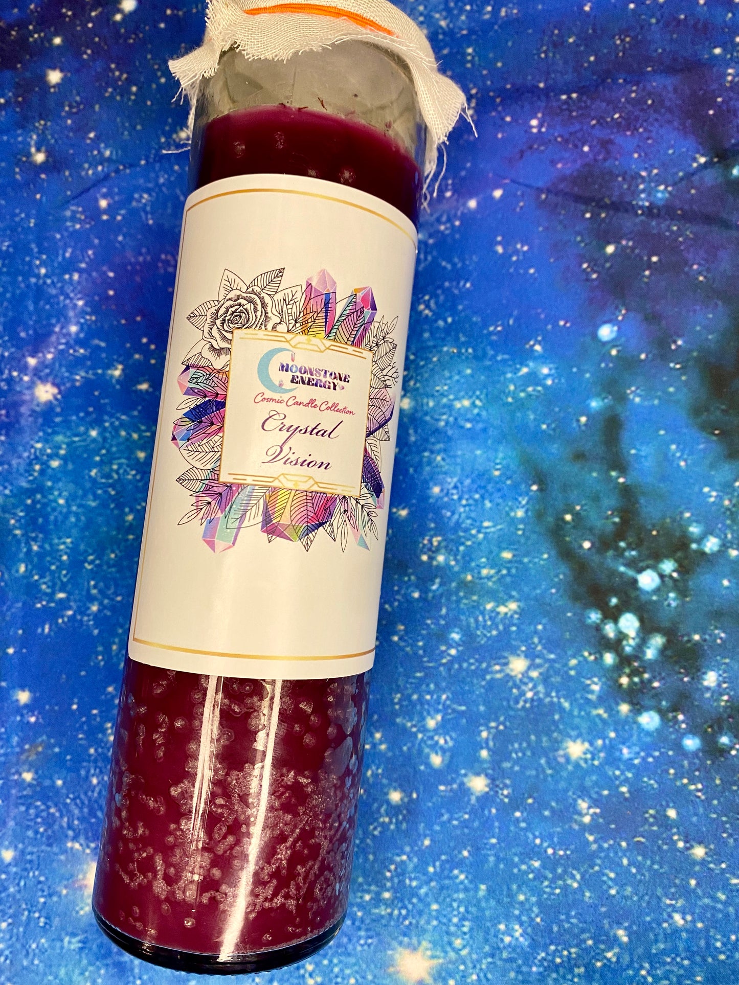Crystal Vision Candle - Moonstone Energy 